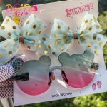 2 Pcs Hair Clip and 1 Pc Sunglass Set For 1 to 6 Years Children - Image 4