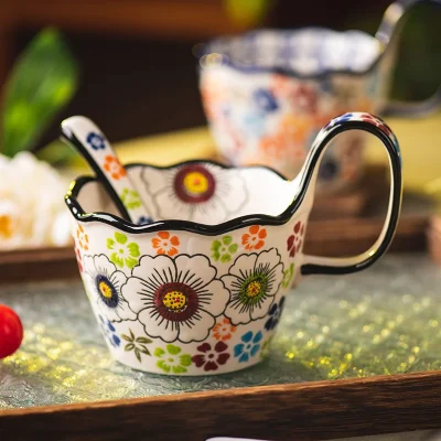 premium-hand-painted-embossed-ceramic-mug-loop-handle